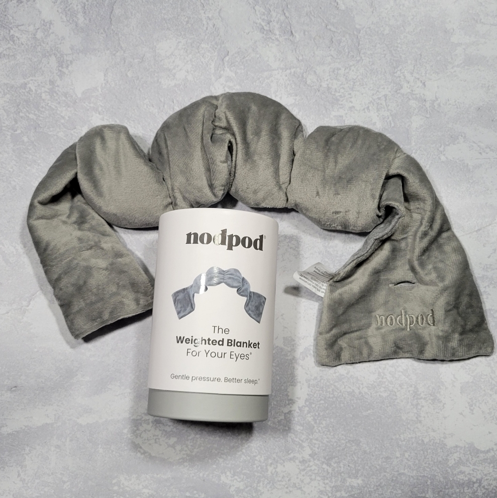 Nodpod Weighted Sleep Eye Mask in Fossil Gray